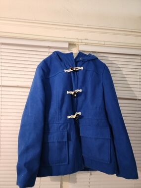 Old Navy Bright Blue Jacket with Gold Hardware